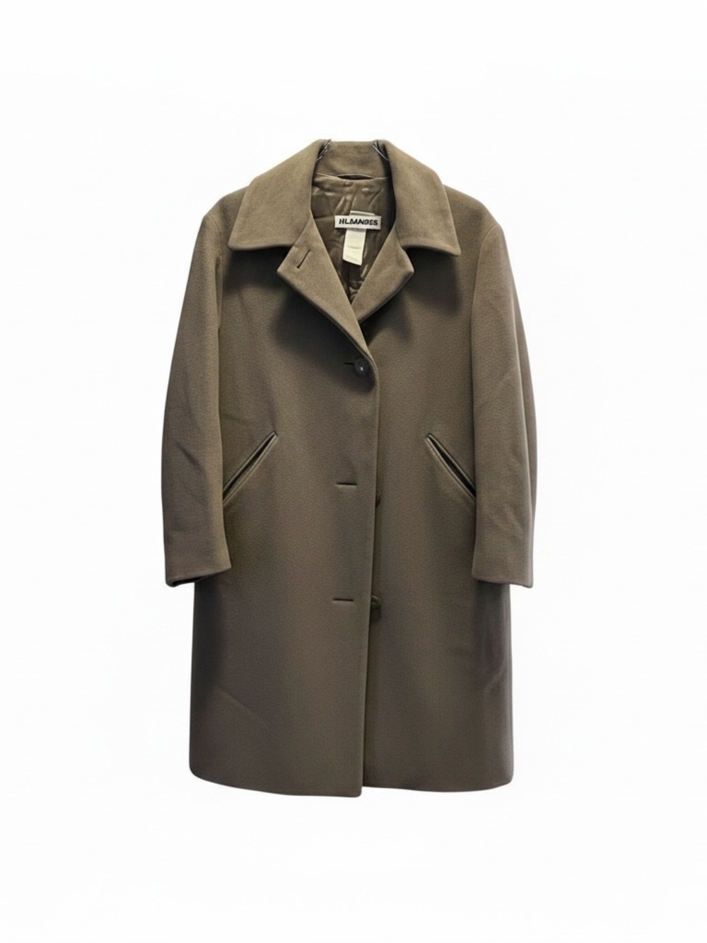 Jil Sander Wool Angora Cashmere Coat Gray Made in Germany Size 34